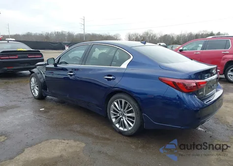 2023 Infiniti Q50 Luxe Awd z USA, uszkodzony, nr VIN JN1EV7BR1PM541348